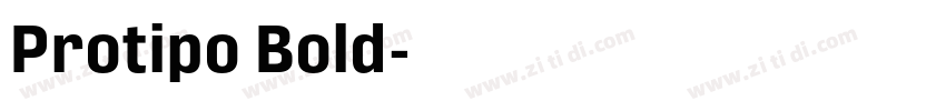 Protipo Bold字体转换